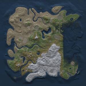 Thumbnail Rust Map: Procedural Map, Size: 4250, Seed: 850380795, 15 Monuments
