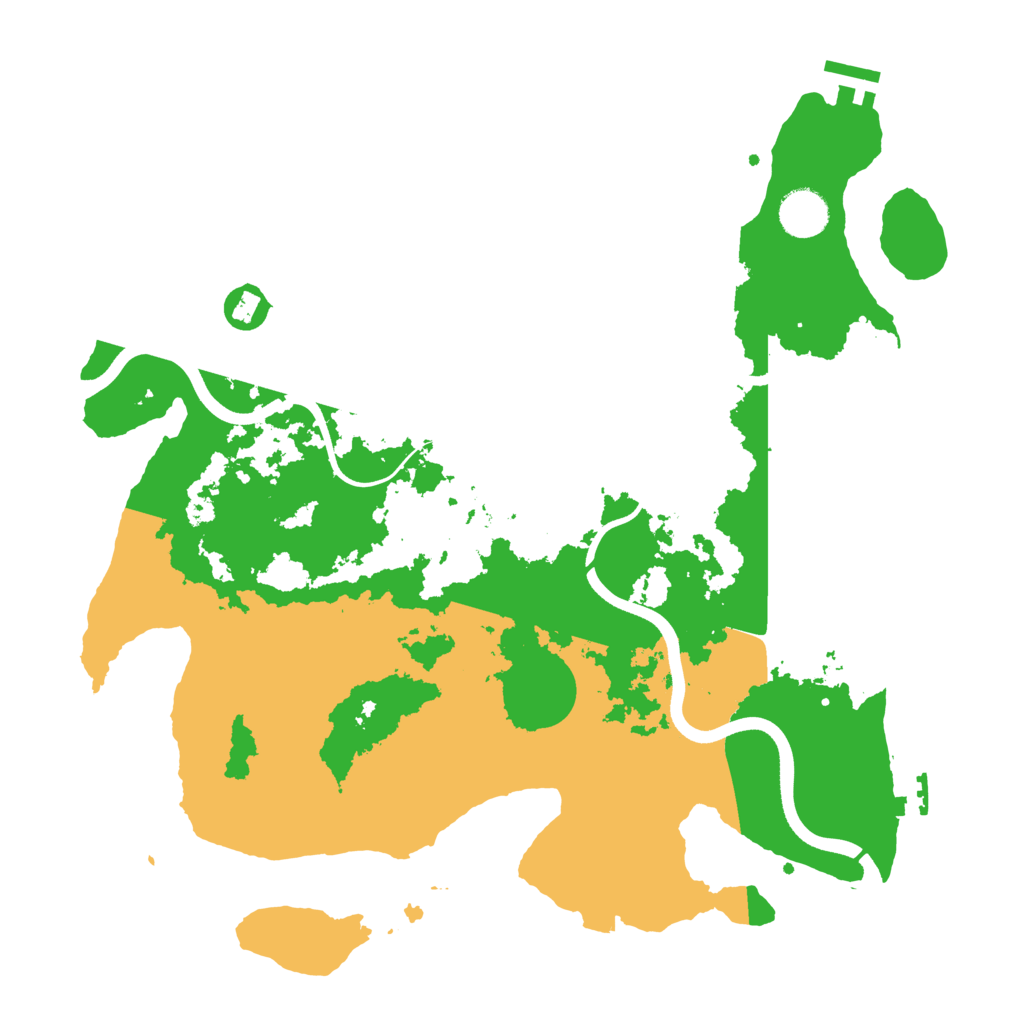 Biome Rust Map: Procedural Map, Size: 3700, Seed: 1716824860