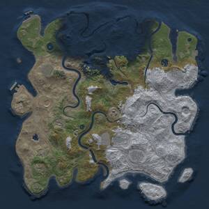 Thumbnail Rust Map: Procedural Map, Size: 4250, Seed: 9475185, 15 Monuments