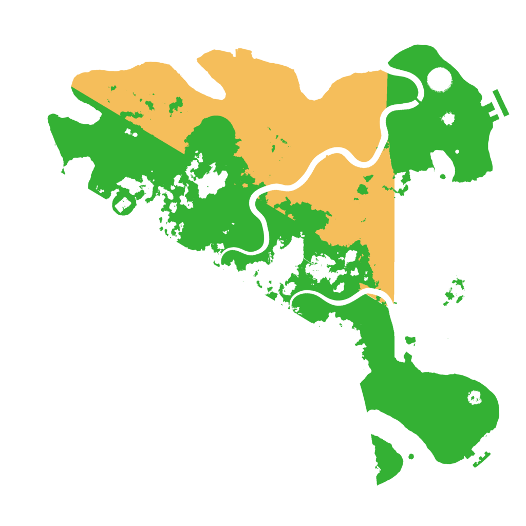 Biome Rust Map: Procedural Map, Size: 3800, Seed: 181643129