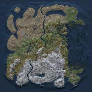 Thumbnail Rust Map: Procedural Map, Size: 4250, Seed: 938162498, 15 Monuments