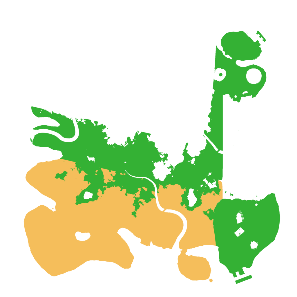 Biome Rust Map: Procedural Map, Size: 3500, Seed: 409585464