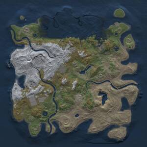 Thumbnail Rust Map: Procedural Map, Size: 4250, Seed: 2109045815, 14 Monuments