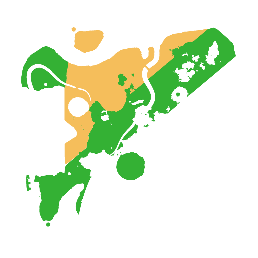 Biome Rust Map: Procedural Map, Size: 2500, Seed: 278395389