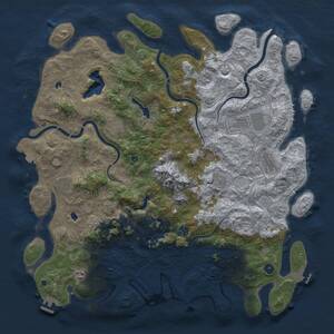 Thumbnail Rust Map: Procedural Map, Size: 5000, Seed: 762412949, 15 Monuments