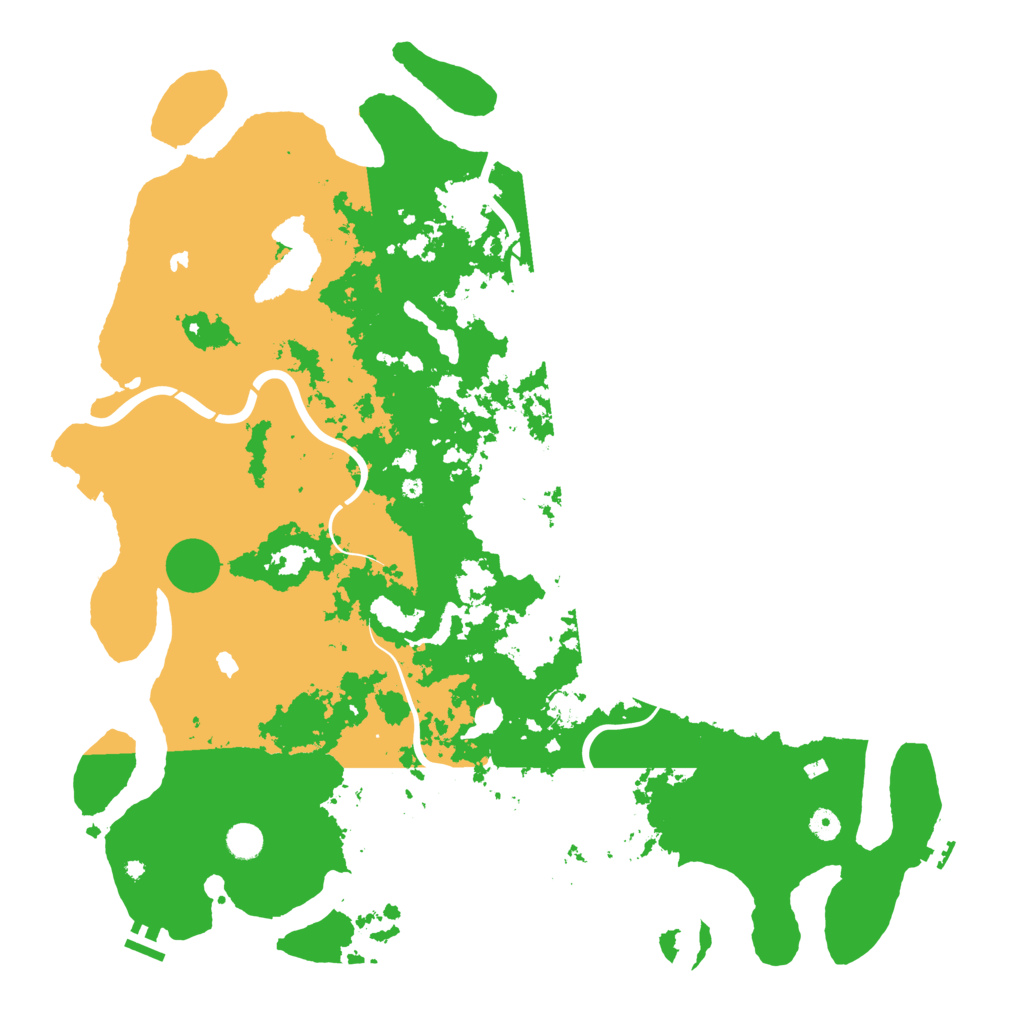 Biome Rust Map: Procedural Map, Size: 5000, Seed: 762412949