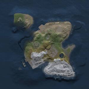 Thumbnail Rust Map: Procedural Map, Size: 2000, Seed: 76885579, 5 Monuments