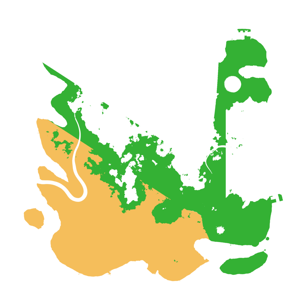 Biome Rust Map: Procedural Map, Size: 3500, Seed: 1342929034