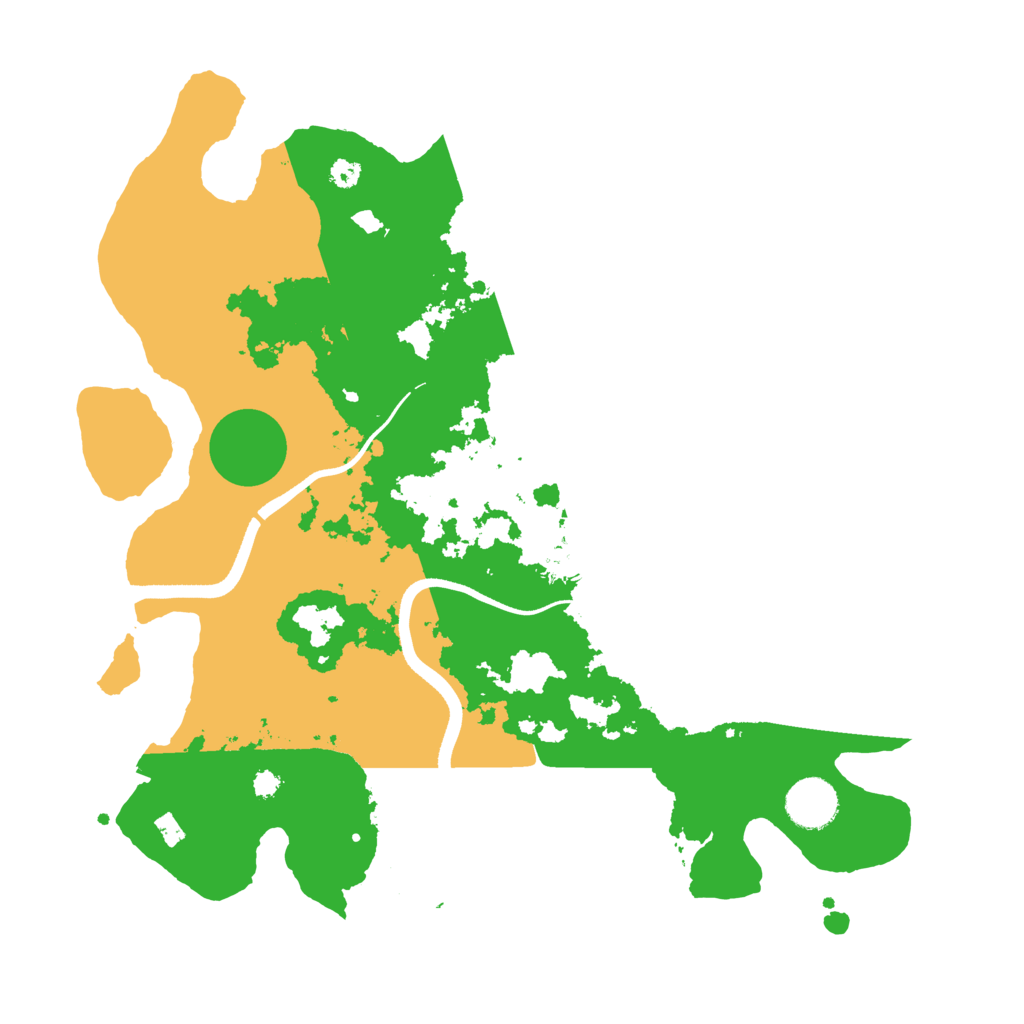 Biome Rust Map: Procedural Map, Size: 3500, Seed: 339065832