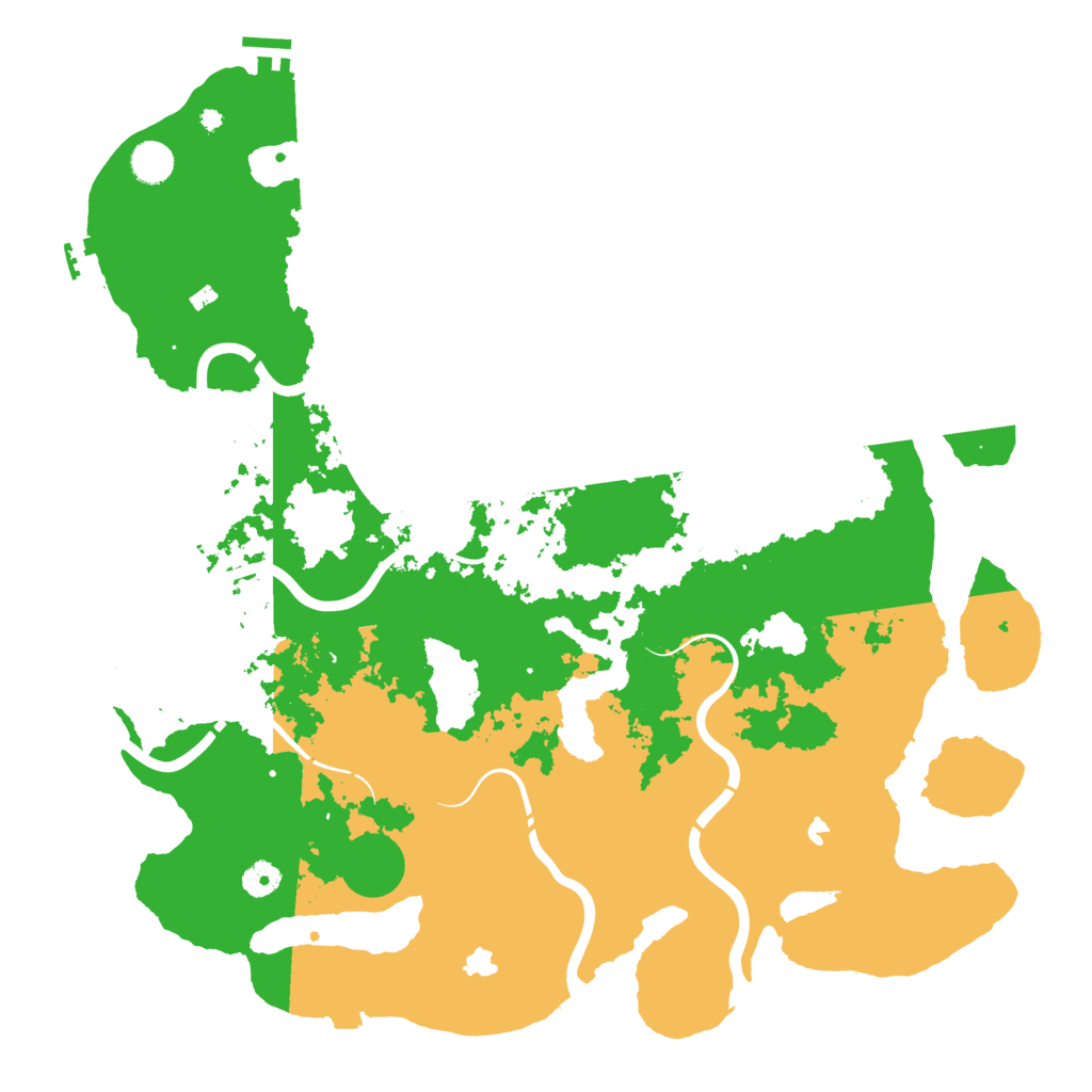 Biome Rust Map: Procedural Map, Size: 4500, Seed: 135918541
