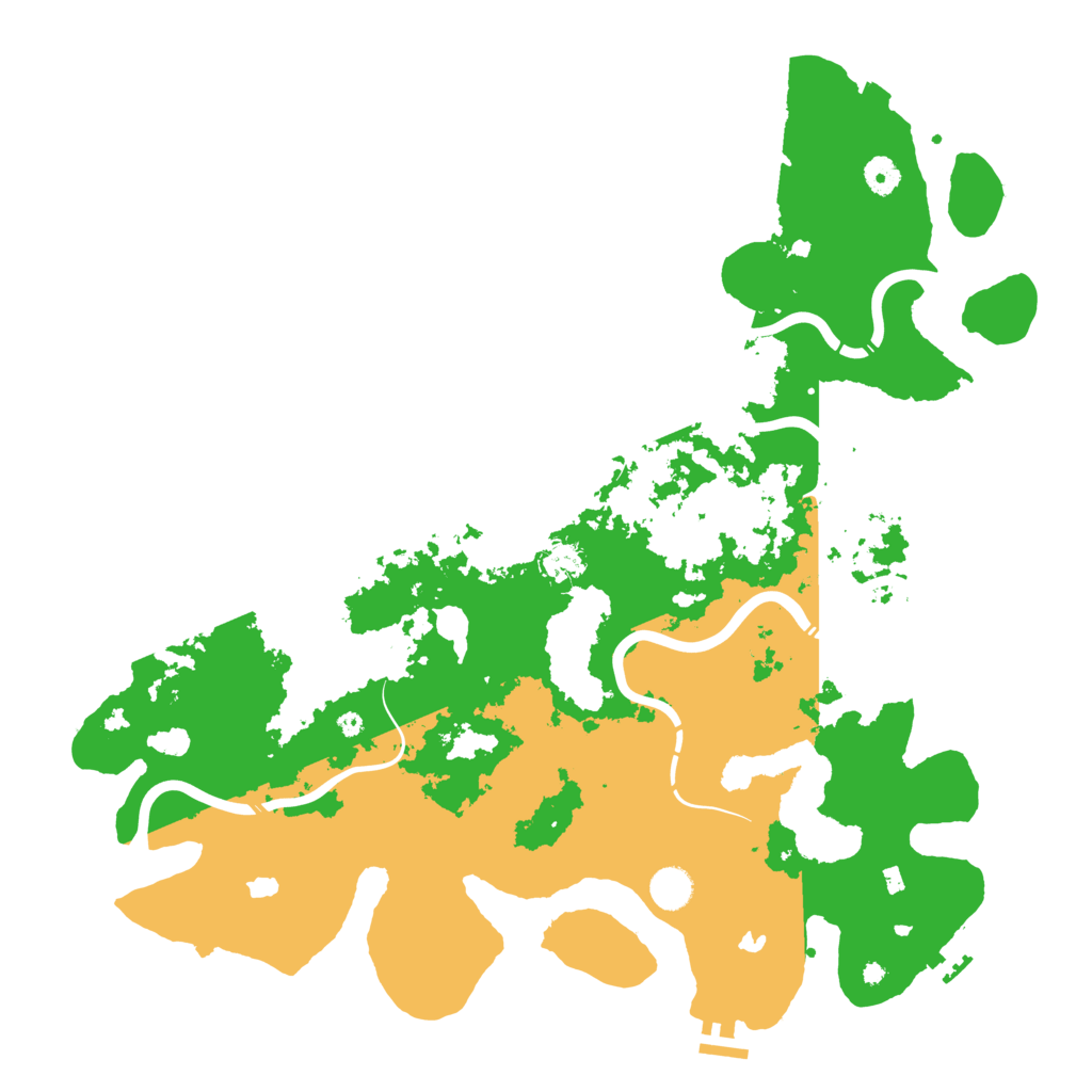 Biome Rust Map: Procedural Map, Size: 4500, Seed: 159833646