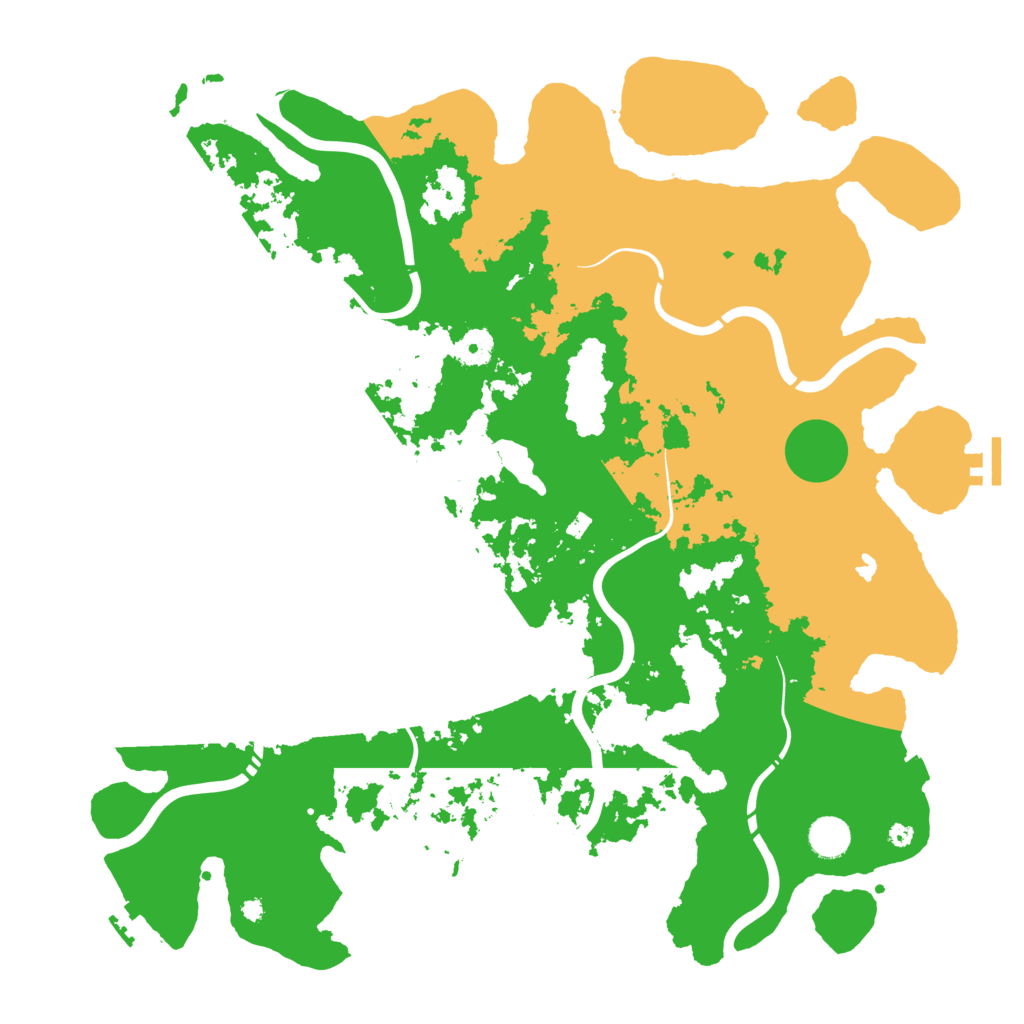 Biome Rust Map: Procedural Map, Size: 4300, Seed: 20262026