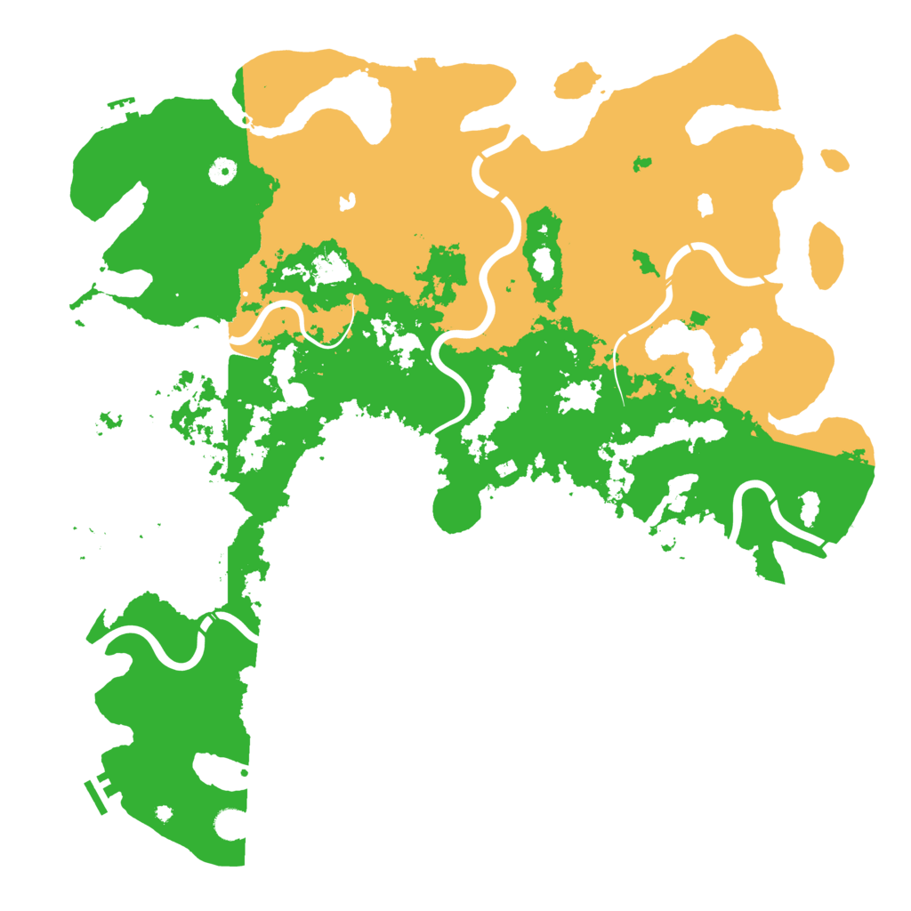 Biome Rust Map: Procedural Map, Size: 5000, Seed: 544090105
