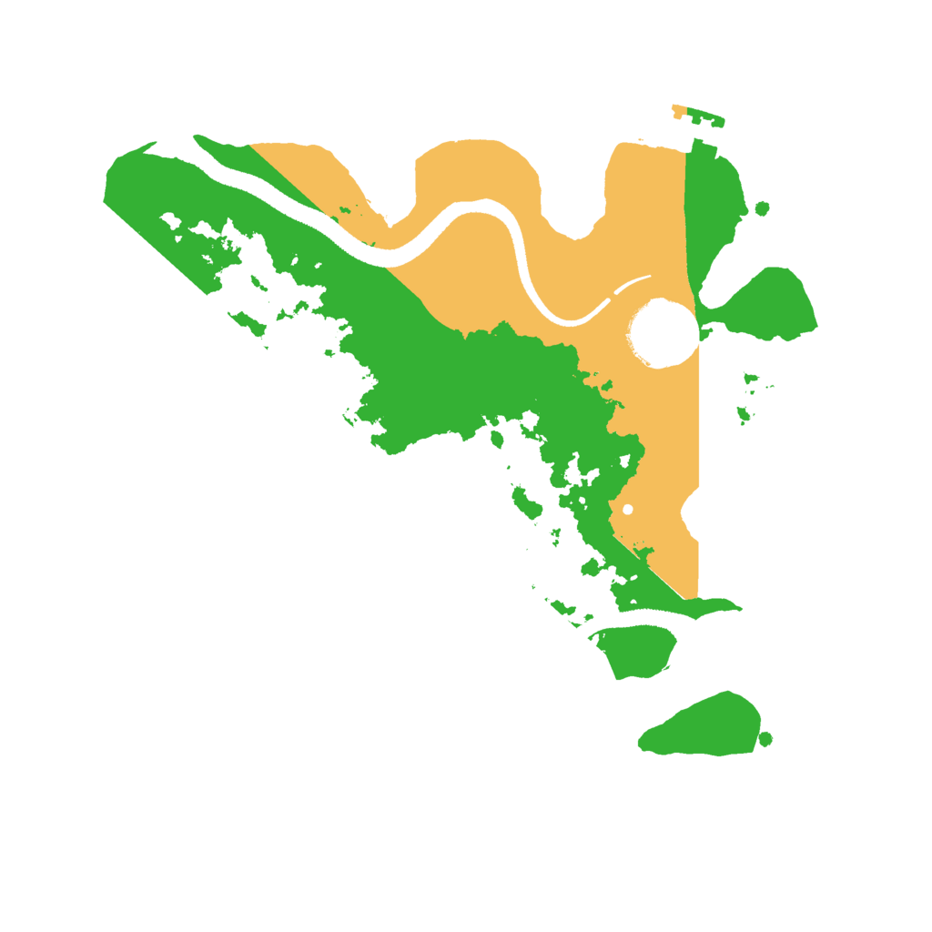 Biome Rust Map: Procedural Map, Size: 2600, Seed: 1028367187