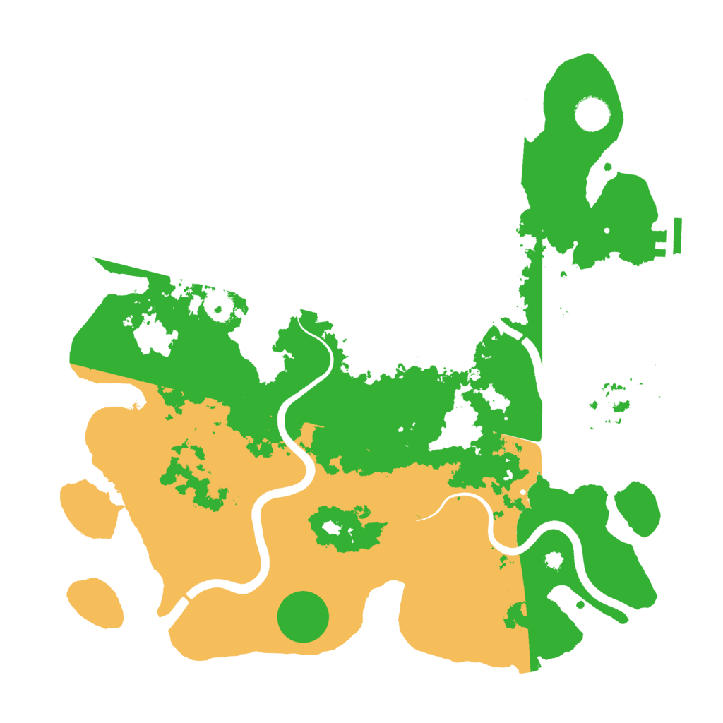 Biome Rust Map: Procedural Map, Size: 3700, Seed: 674810736