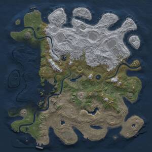 Thumbnail Rust Map: Procedural Map, Size: 4500, Seed: 781552523, 17 Monuments