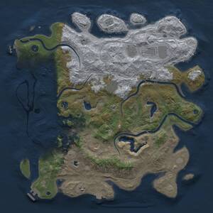 Thumbnail Rust Map: Procedural Map, Size: 4500, Seed: 31678, 13 Monuments