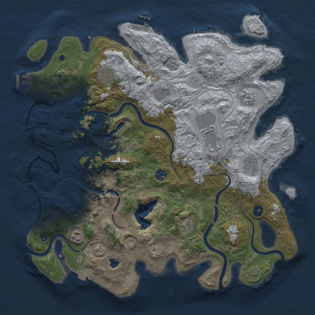 Rust Map: Procedural Map, Size: 4250, Seed: 1773983627, 15 Monuments