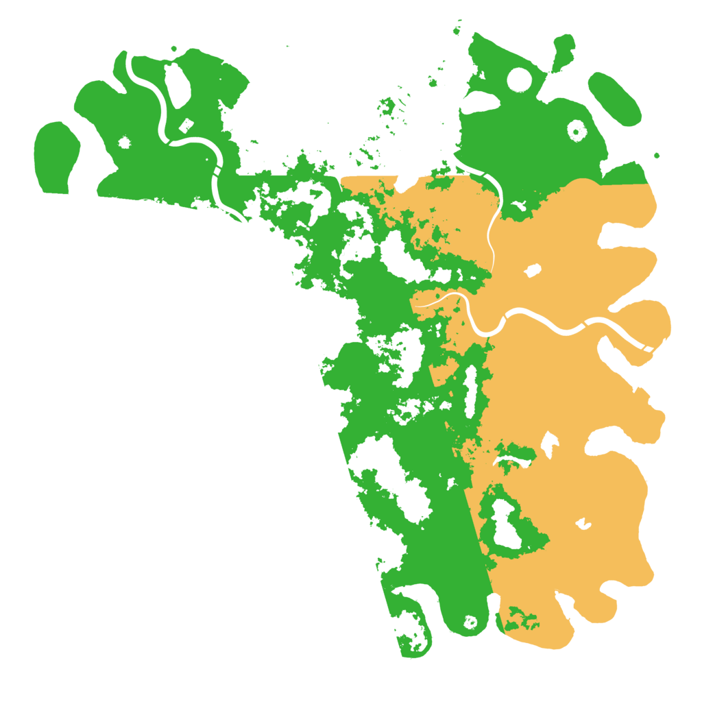 Biome Rust Map: Procedural Map, Size: 5200, Seed: 617273