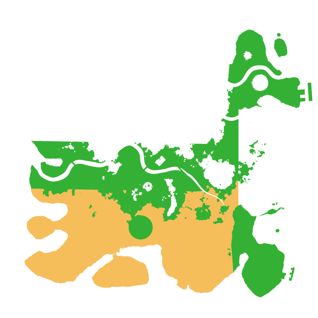 Biome Rust Map: Procedural Map, Size: 3500, Seed: 856429099