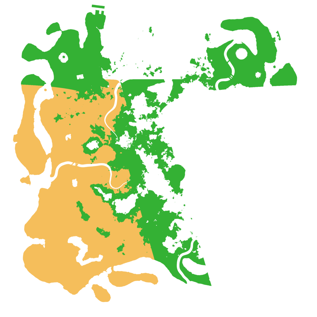 Biome Rust Map: Procedural Map, Size: 5000, Seed: 91235125
