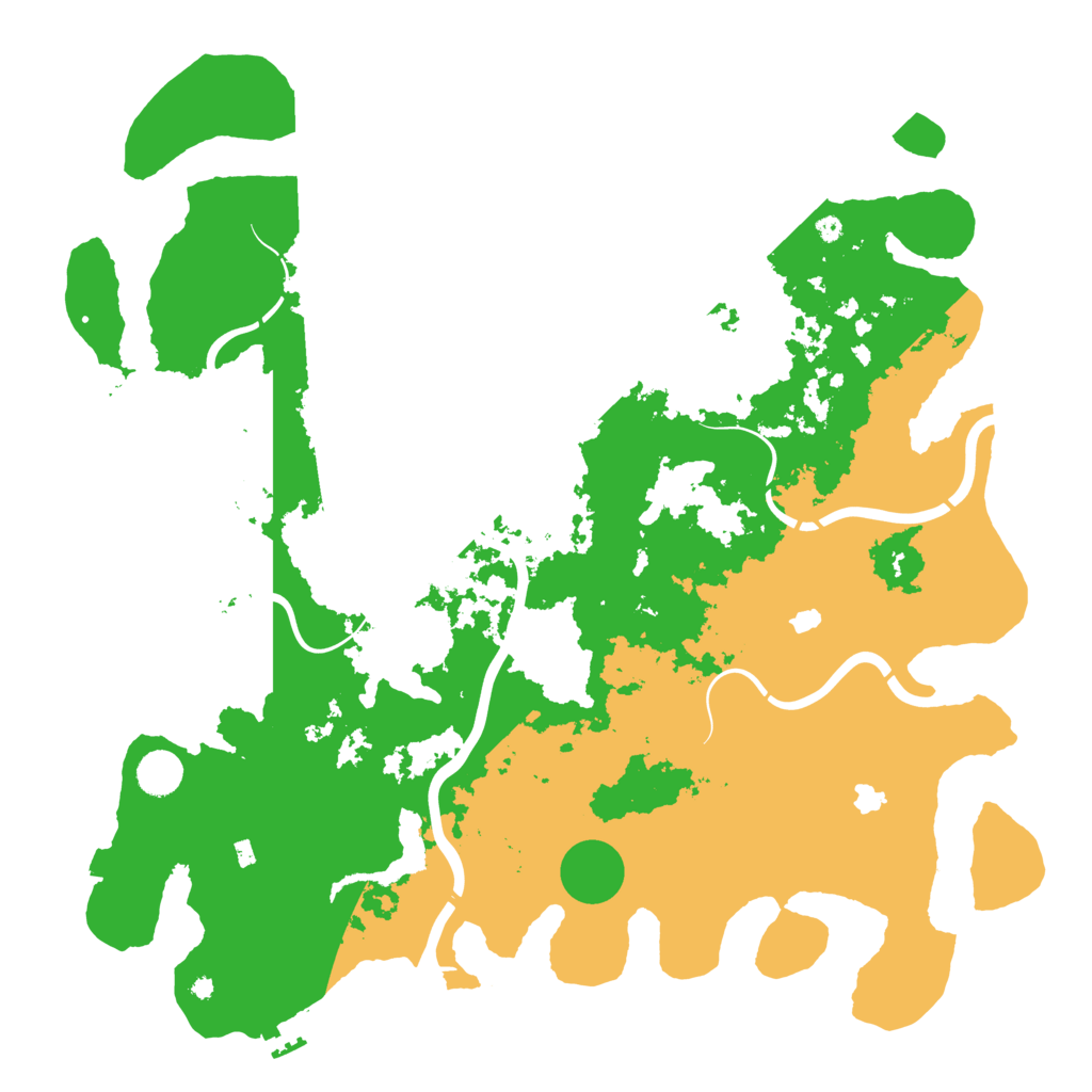 Biome Rust Map: Procedural Map, Size: 4500, Seed: 327560279