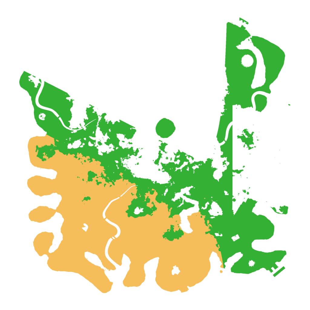 Biome Rust Map: Procedural Map, Size: 4500, Seed: 848886844