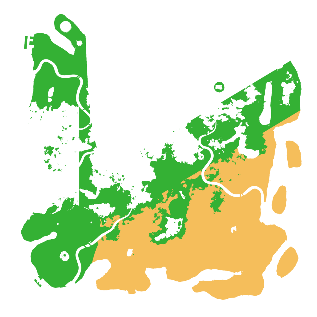 Biome Rust Map: Procedural Map, Size: 5000, Seed: 343453434
