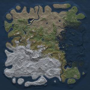 Thumbnail Rust Map: Procedural Map, Size: 5800, Seed: 6555126, 16 Monuments