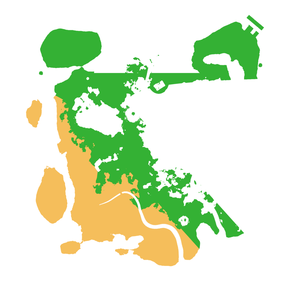 Biome Rust Map: Procedural Map, Size: 3000, Seed: 22956