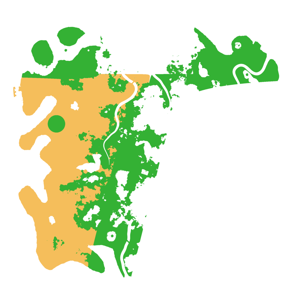 Biome Rust Map: Procedural Map, Size: 4500, Seed: 1341160727