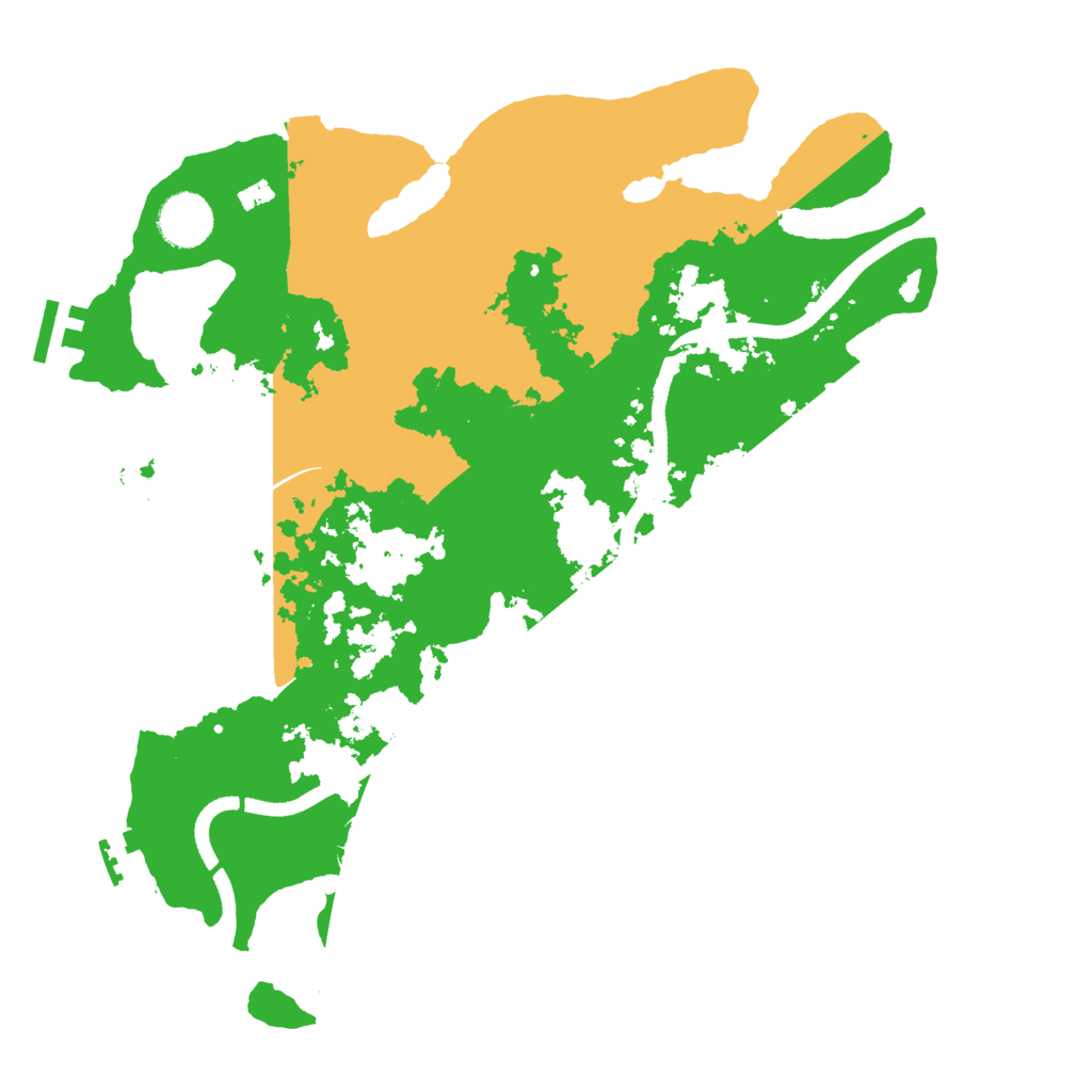 Biome Rust Map: Procedural Map, Size: 3500, Seed: 529557829
