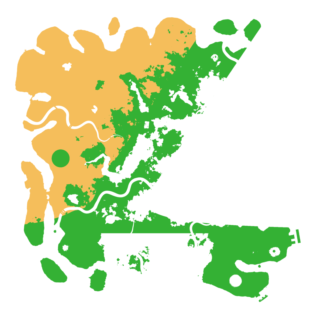 Biome Rust Map: Procedural Map, Size: 4600, Seed: 275952408
