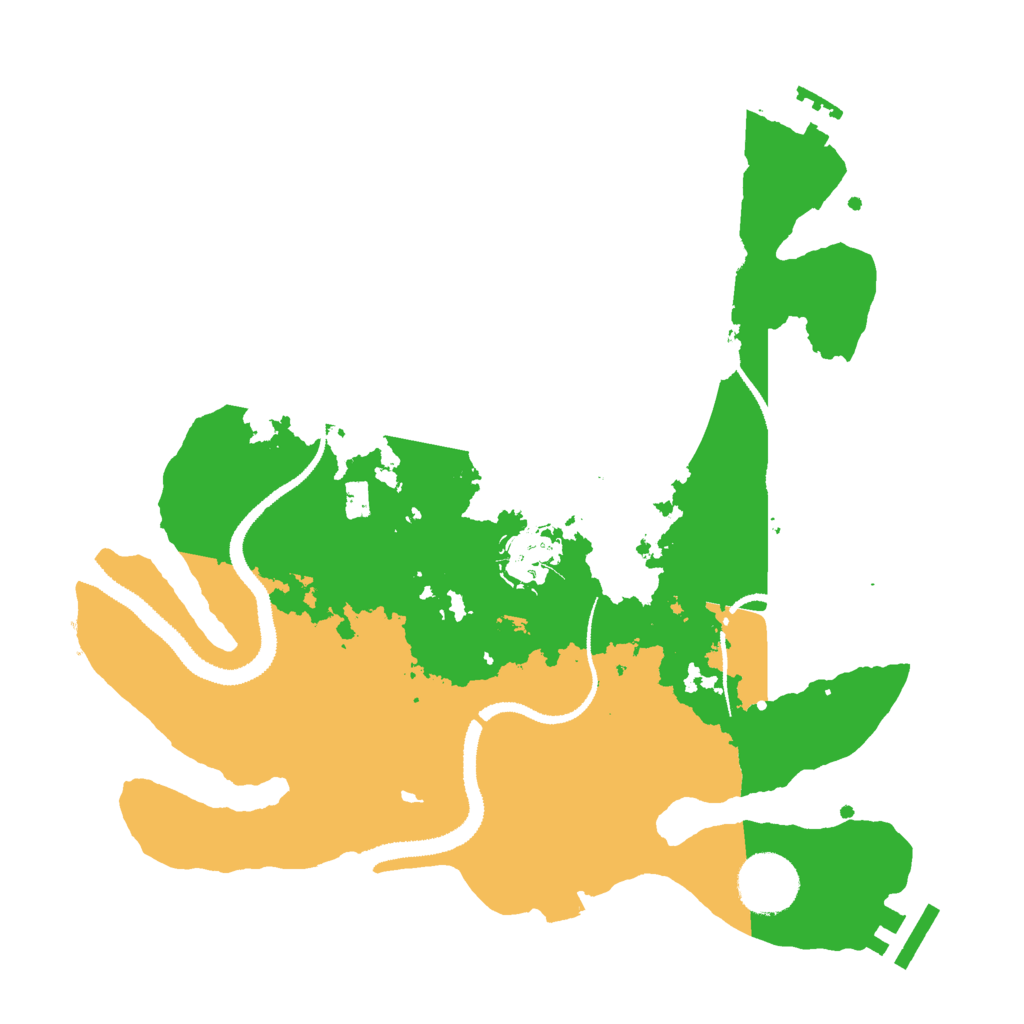 Biome Rust Map: Procedural Map, Size: 3000, Seed: 91971