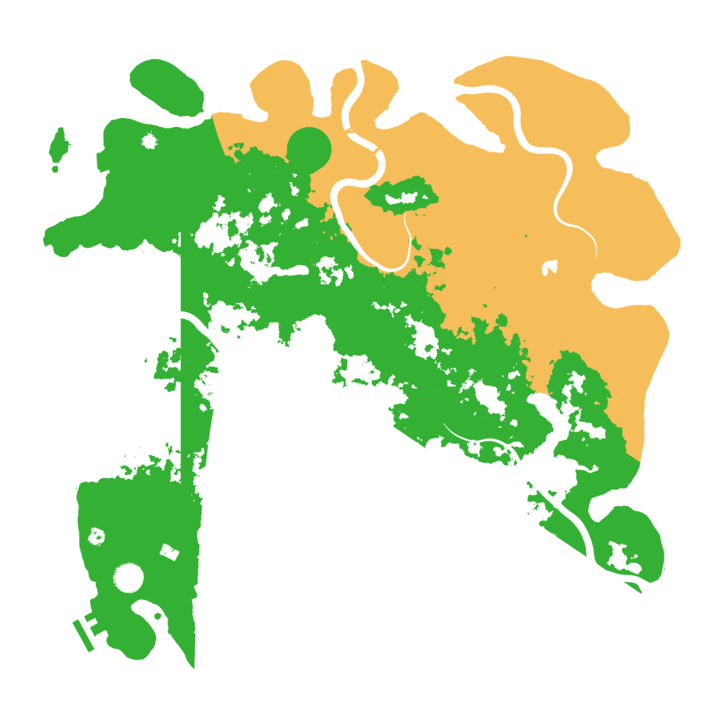 Biome Rust Map: Procedural Map, Size: 4300, Seed: 2105816