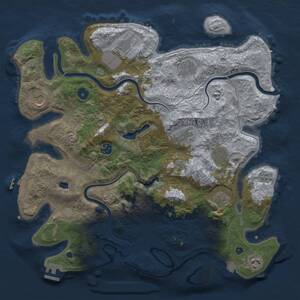 Thumbnail Rust Map: Procedural Map, Size: 4000, Seed: 1962037709, 15 Monuments