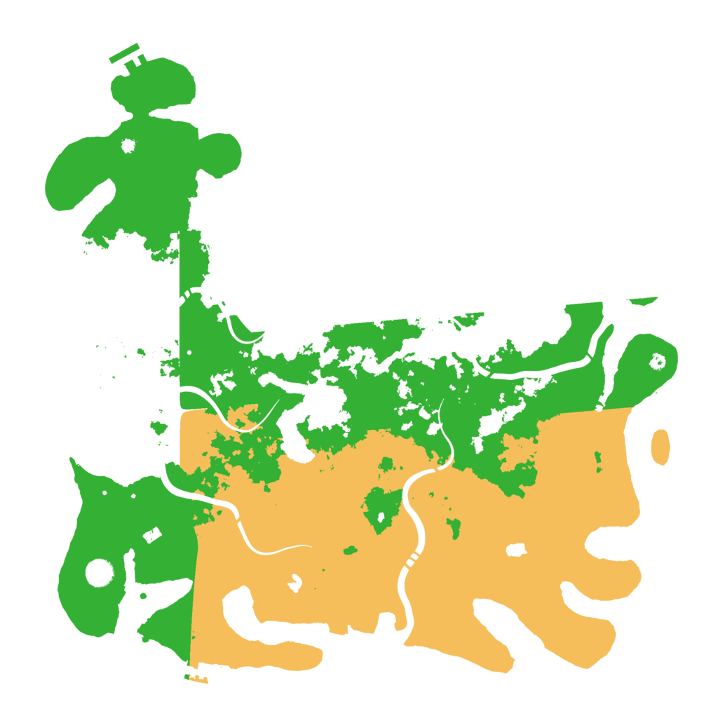 Biome Rust Map: Procedural Map, Size: 4500, Seed: 40031458