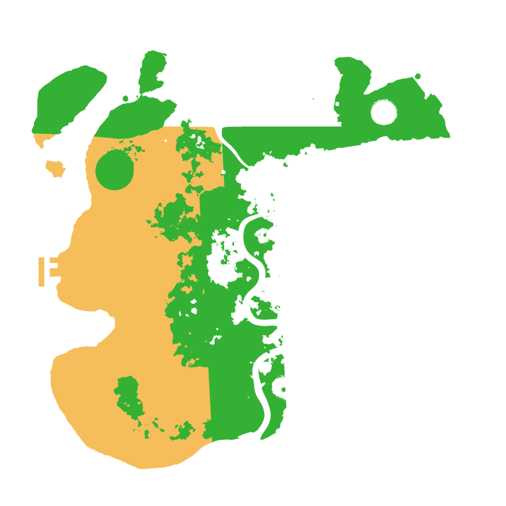 Biome Rust Map: Procedural Map, Size: 3500, Seed: 755405479