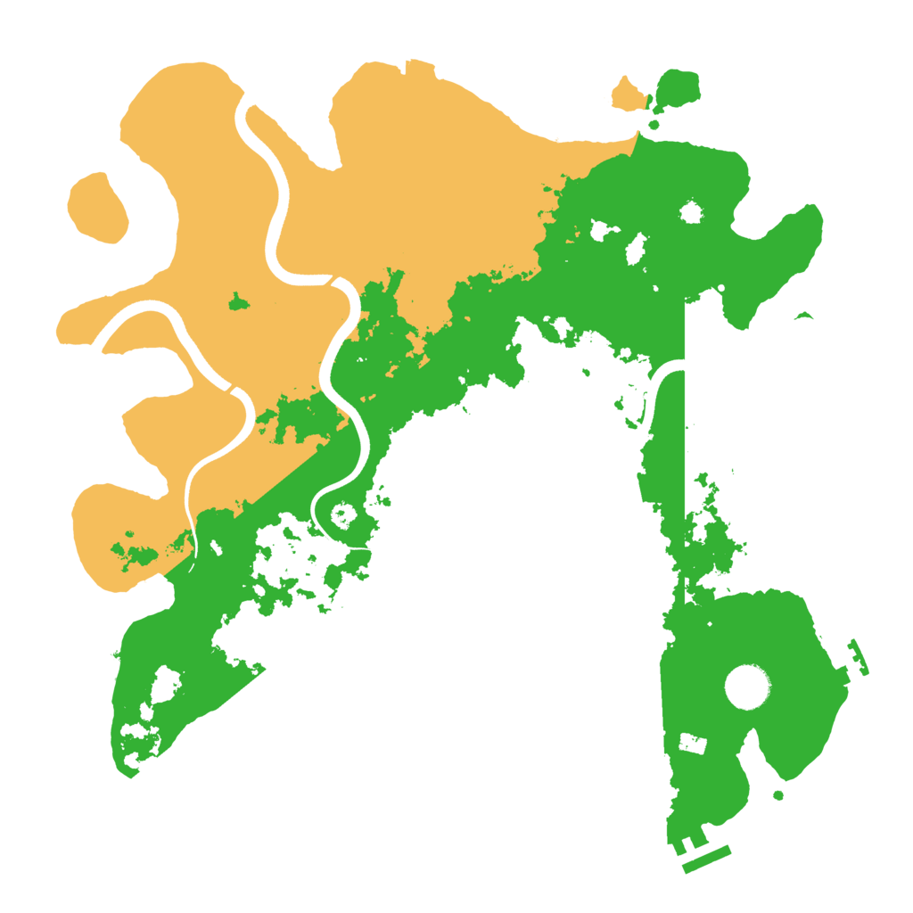 Biome Rust Map: Procedural Map, Size: 3650, Seed: 89339505