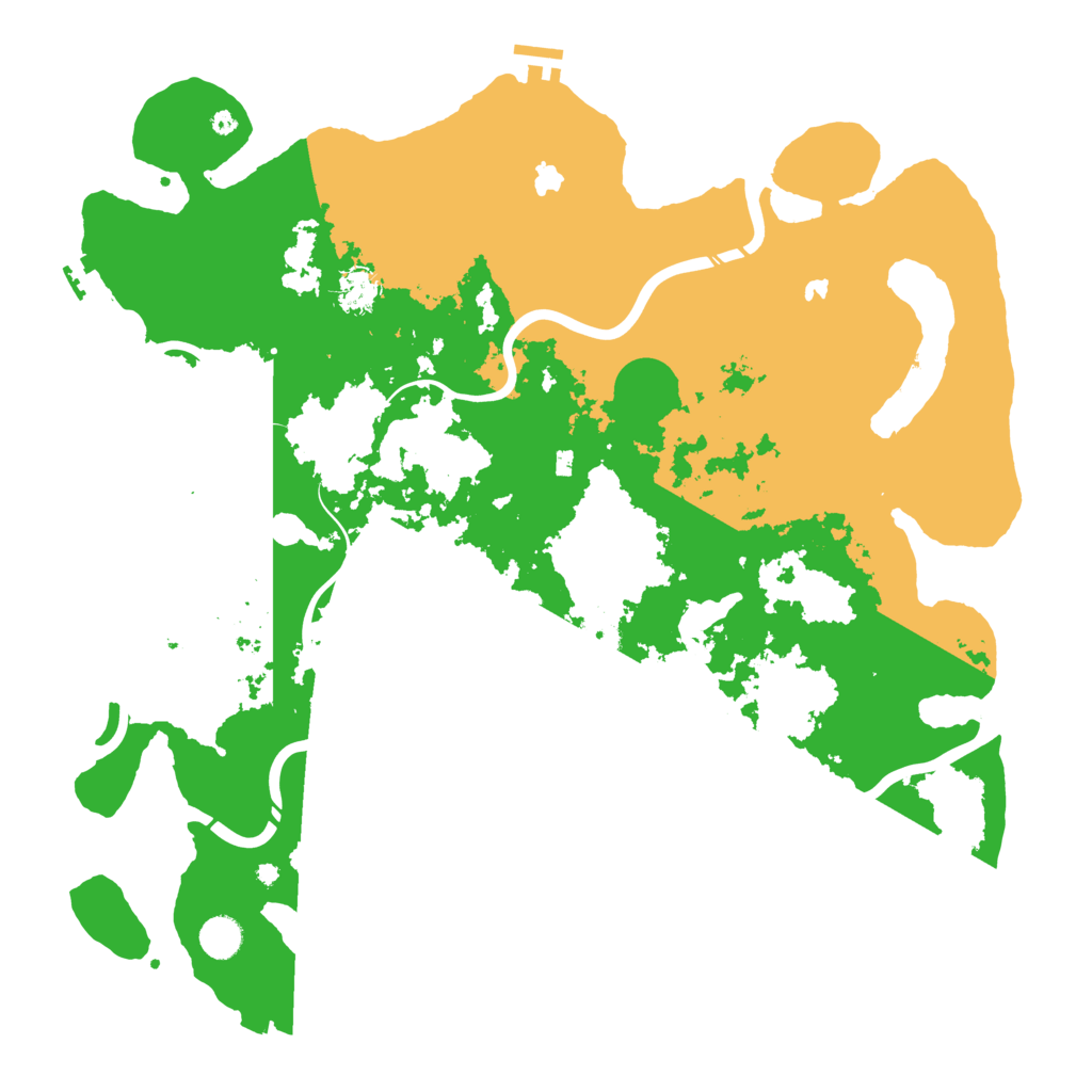 Biome Rust Map: Procedural Map, Size: 4500, Seed: 632168590