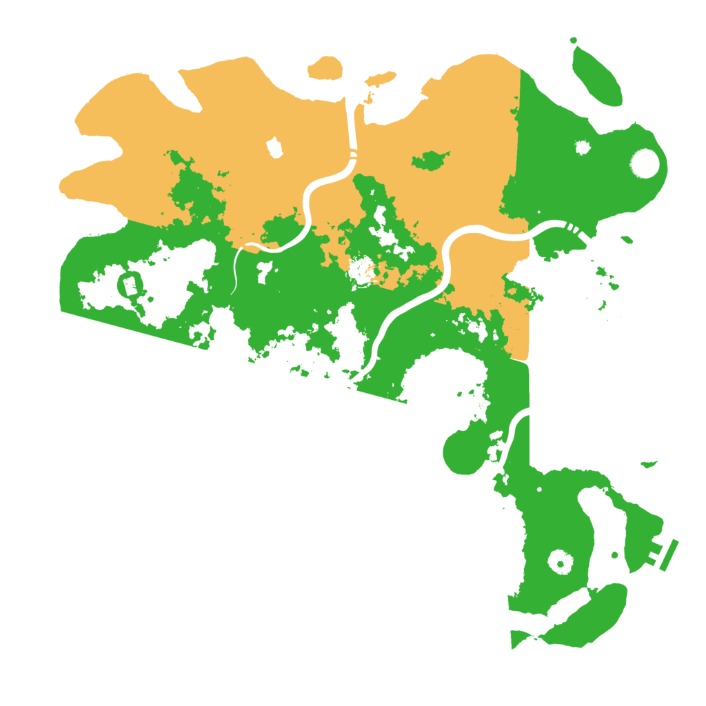 Biome Rust Map: Procedural Map, Size: 4300, Seed: 32115645