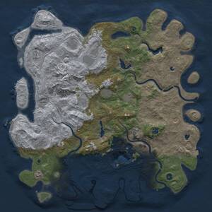 Thumbnail Rust Map: Procedural Map, Size: 5000, Seed: 839972765, 17 Monuments
