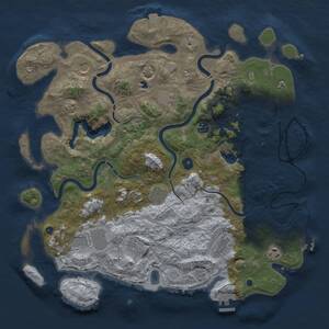 Thumbnail Rust Map: Procedural Map, Size: 4250, Seed: 1629437627, 15 Monuments