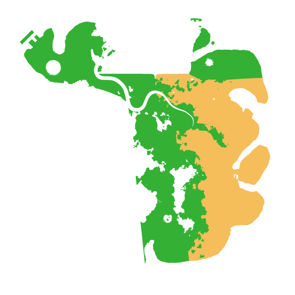 Biome Rust Map: Procedural Map, Size: 3500, Seed: 464646453