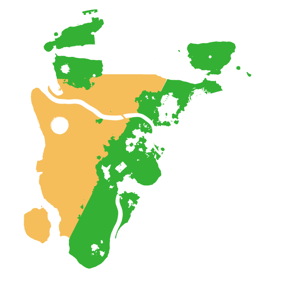 Biome Rust Map: Procedural Map, Size: 3000, Seed: 18737