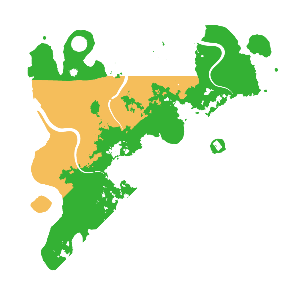Biome Rust Map: Procedural Map, Size: 3500, Seed: 492764