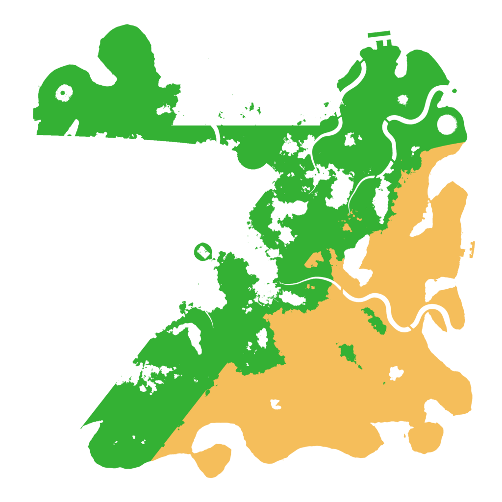 Biome Rust Map: Procedural Map, Size: 4500, Seed: 51206020
