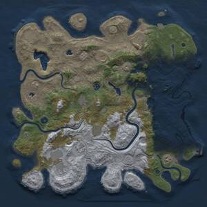 Thumbnail Rust Map: Procedural Map, Size: 4500, Seed: 630069102, 16 Monuments