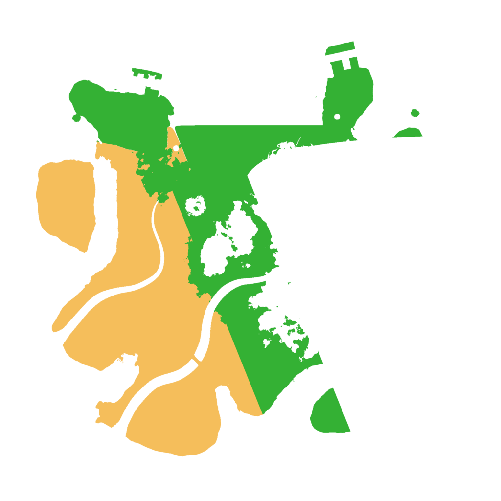 Biome Rust Map: Procedural Map, Size: 2500, Seed: 12291226