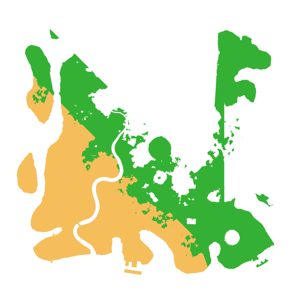 Biome Rust Map: Procedural Map, Size: 3500, Seed: 665444
